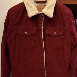 Levi's Red Sherpa Jacket
